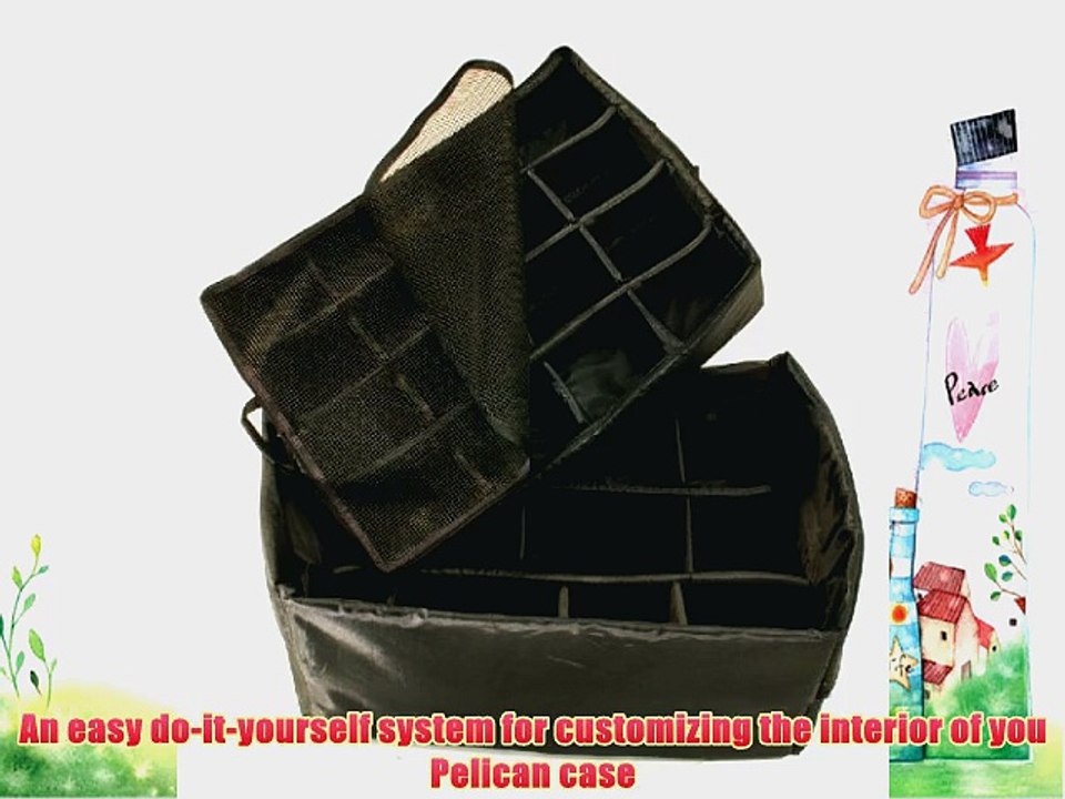 Pelican 1525 Padded Divider Set for the 1520 Case Single Layer (Black)
