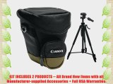 Canon Zoom Pack 1000 Holster Case   Tripod for EOS 7D 5D 60D 50D Rebel T3 T3i T2i T1i XS Digital