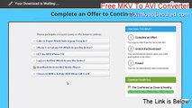 Free MKV To AVI Converter Serial - Download Now 2015