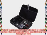 Masione? Larger Carrying and Travel Case Waterproof (12.6 x2.7 x8.6) with Foam for Gopro? HD