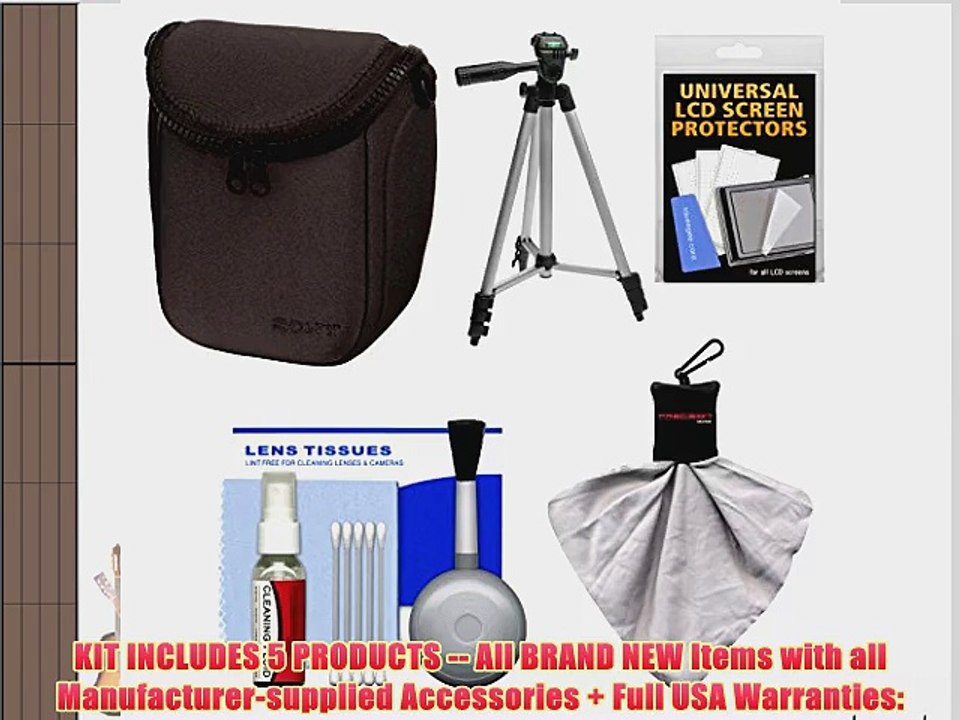 Sony LCS-BBF Soft Digital Camera Case (Black) with Tripod   Accessory Kit for Alpha NEX-3N