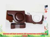 MegaGear Ever Ready Protective Dark Brown Leather Camera Case Bag for Nikon COOLPIX P330 Nikon