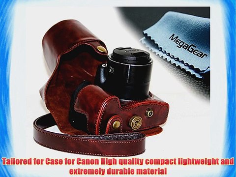 MegaGear Ever Ready Protective Leather Camera Case Bag for Canon PowerShot SX60 HS Digital