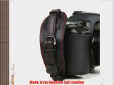 Herringbone Heritage Leather Camera Hand Grip Type 1 Hand Strap for DSLR with Multi Plate Black