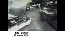 Chine : un taxi fou traîne un chauffeur de bus sur 200 mètres