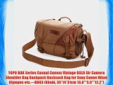 YOPO BBK Series Casual Canvas Vintage DSLR Slr Camera Shoulder Bag Backpack Rucksack Bag for