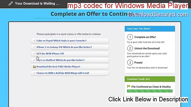 mp3 codec for Windows Media Player Cracked [Legit Download 2015]