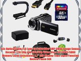 Samsung HMX-F90 HD Camcorder (Black) with 2.7 LCD Screen With Enthusiast Accessory Kit Includes