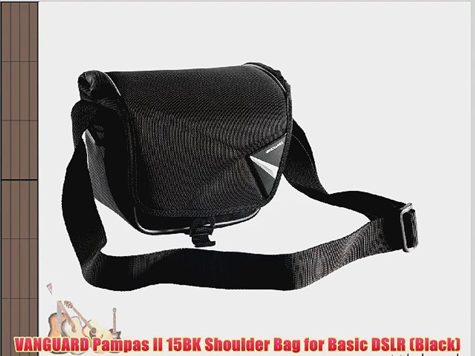 VANGUARD Pampas II 15BK Shoulder Bag for Basic DSLR (Black)
