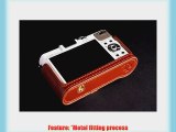 Tan Handmade Genuine Camera Half Leather Case Bag Cover for Panasonic Lumix DMC-LX7