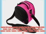 (Magenta Pink) Laurel VG Camera Bag w/ Removable Shoulder Strap for Fujifilm FinePix X100 /
