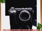Gariz Genuine Leather XS-CHNEX6BK Camera Metal Half Case for Sony NEX6 NEX-6 Black
