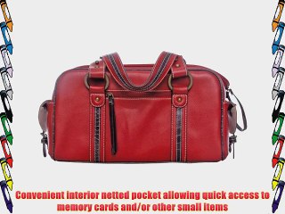 Jill-e 769367 Camera Leather Bag Small  - Red