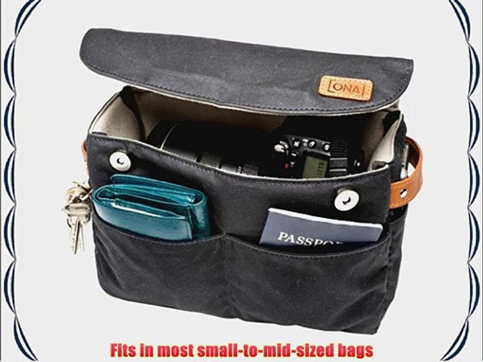 ONA The Roma Camera Insert and Bag Organizer - Black