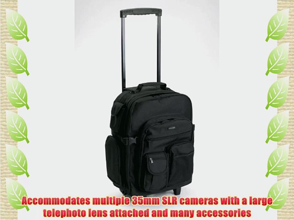 Square Perfect 4001 SP1700 Rolling Camera Case Backpack for Digital Photo and Video Cameras