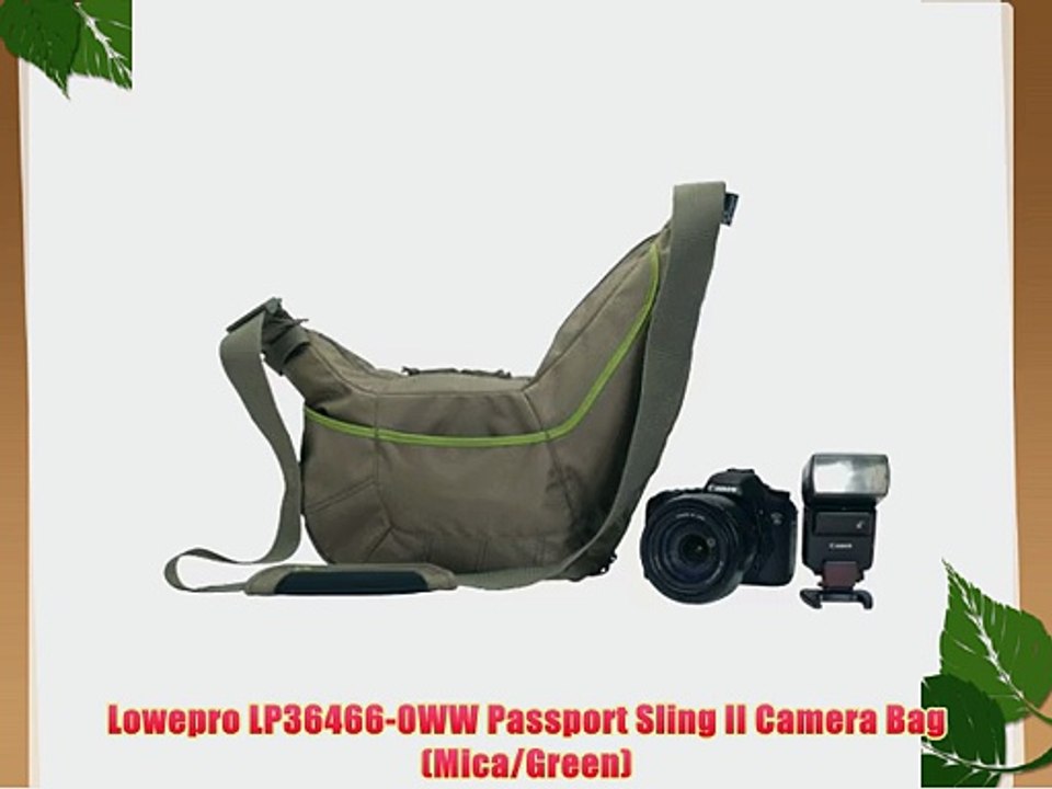 Lowepro LP36466-0WW Passport Sling II Camera Bag (Mica/Green)