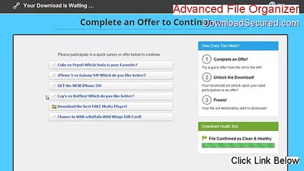 Advanced File Organizer Full Download [Instant Download 2015]