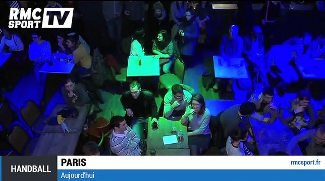Handball / Finale : les supporters tricolores mettent l'ambiance dans un bar parisien - 01/02