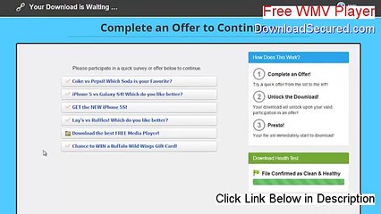 Free WMV Player Serial - Free of Risk Download (2015)