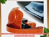 MegaGear Ever Ready Protective Leather Camera Case Bag for Canon PowerShot G7X Digital Camera