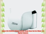Nikon CB-N1000SB White Leather Body Case Set for Nikon 1 V1 Digital Camera