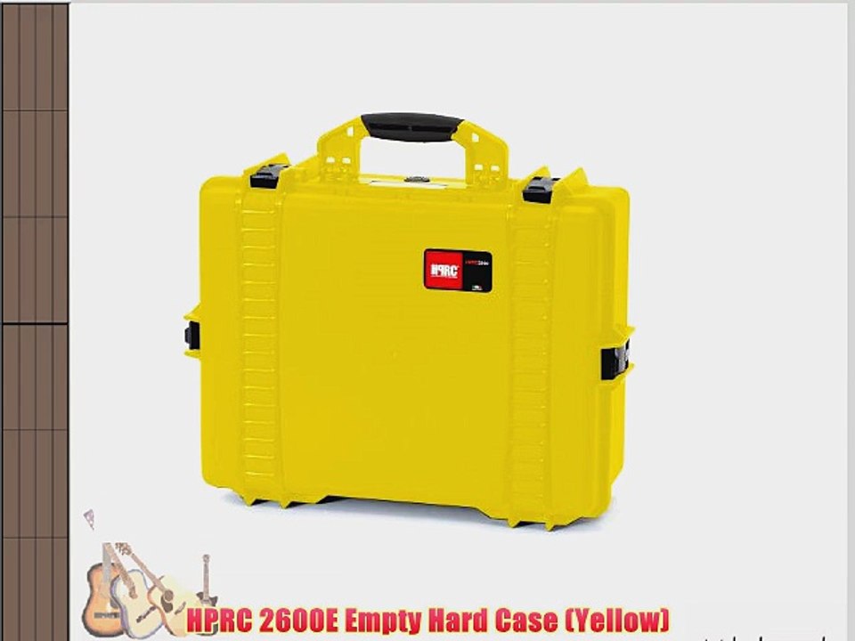 HPRC 2600E Empty Hard Case (Yellow)