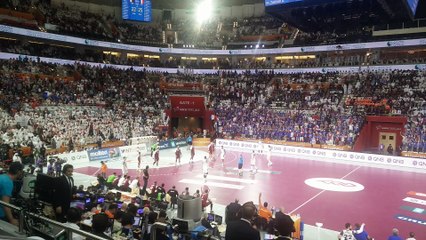 La joie de l'équipe de France après son 5e sacre mondial