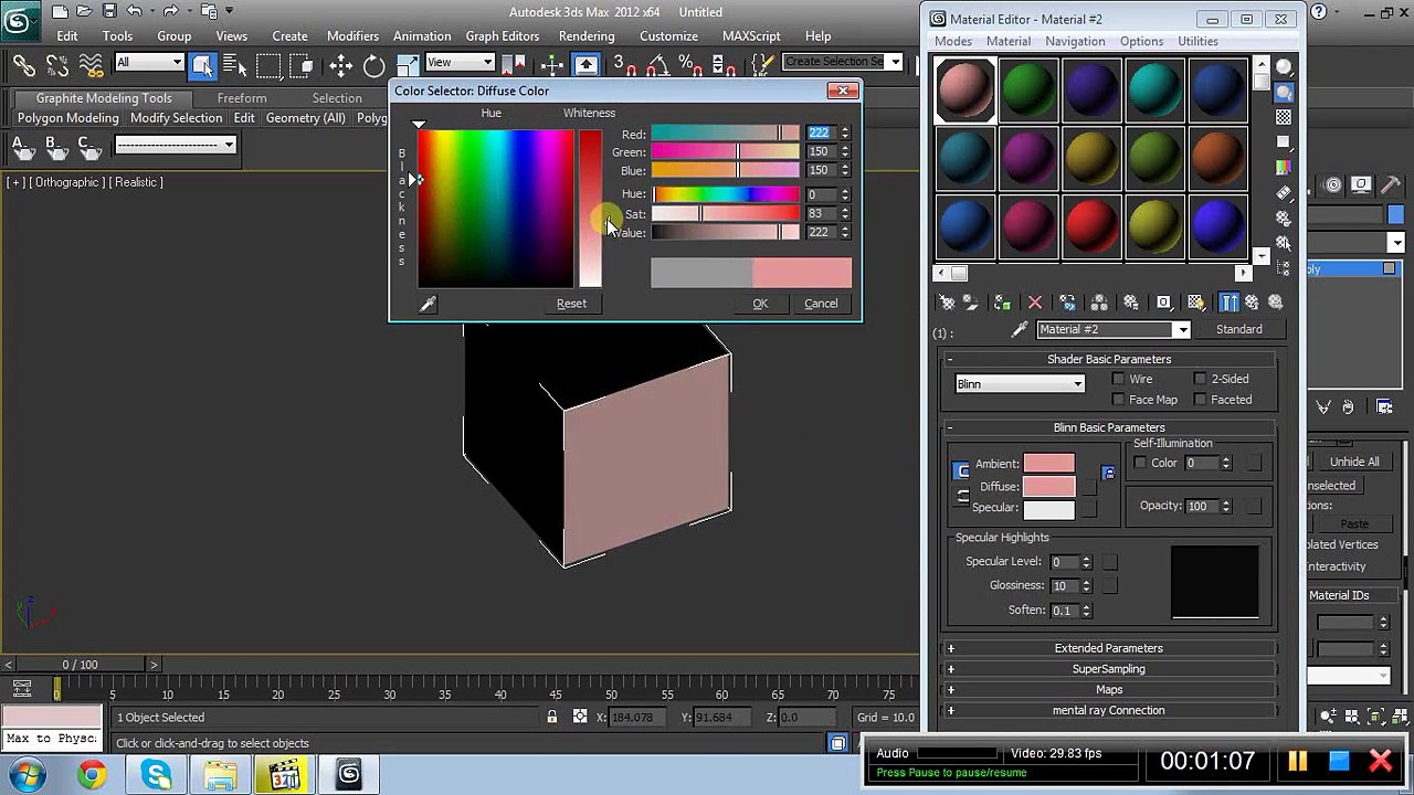 3d Studio Max Tutorials -2- Multi Sub Object