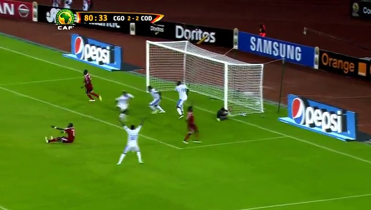 Le gardien congolais a ressorti sa célébration sur les fesses