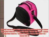 VG Hot Pink Laurel DSLR Camera Carrying Bag with Removable Shoulder Strap for Canon PowerShot
