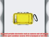 Pelican iPhone Case 1015 with Clear Lid - Yellow