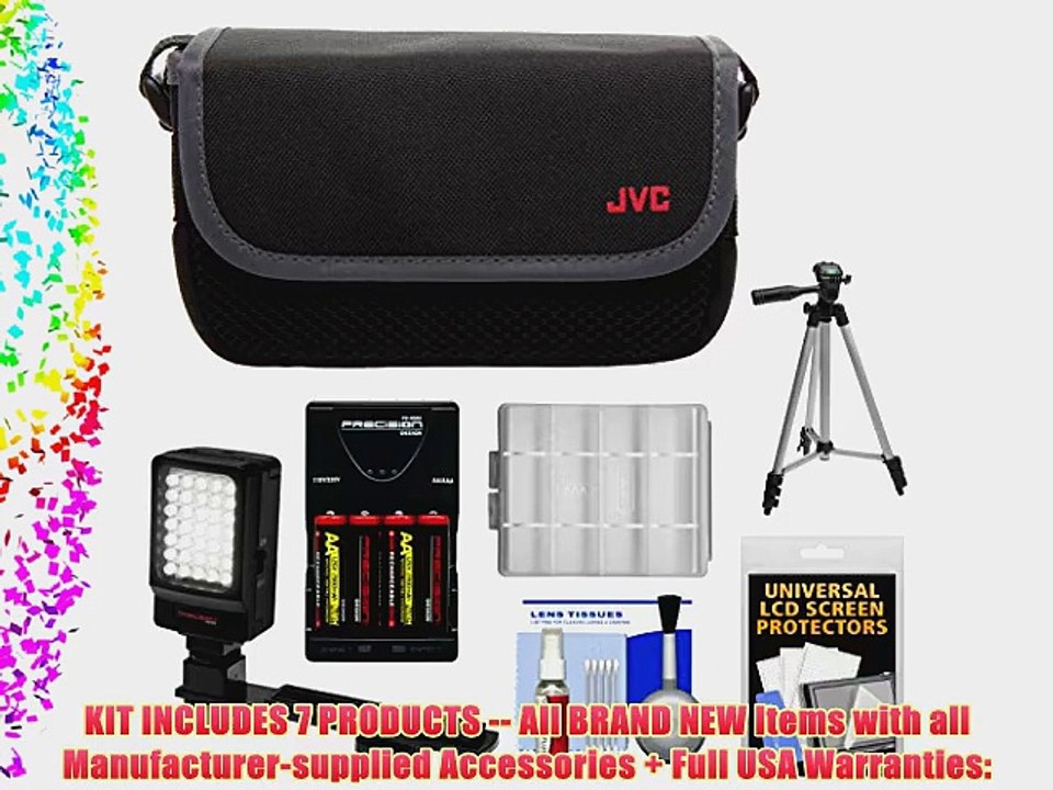 JVC CBV2013 Everio Video Camera Camcorder Case with LED Video Light