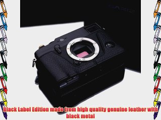 Gariz Genuine Leather BL-XP1 Camera Metal Half Case for Fuji Fujifilm X-Pro1 XPro1 Black Label