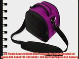 VG Plum Purple Laurel DSLR Camera Carrying Bag with Removable Shoulder Strap for Canon EOS