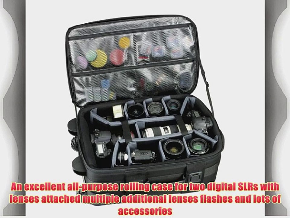 Tamrac 692 Big Wheels Rolling StrongBox LP2 Camera Rolling Case (Black)