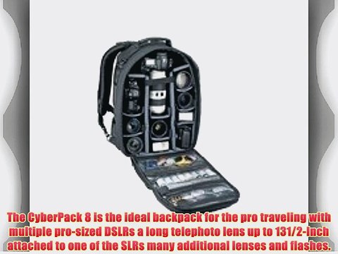 Tamrac 5258 Black CyberPack 8 Photo/Laptop Backpack (Black)