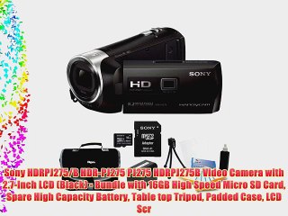 Sony HDRPJ275/B HDR-PJ275 PJ275 HDRPJ275B Video Camera with 2.7-Inch LCD (Black) - Bundle with