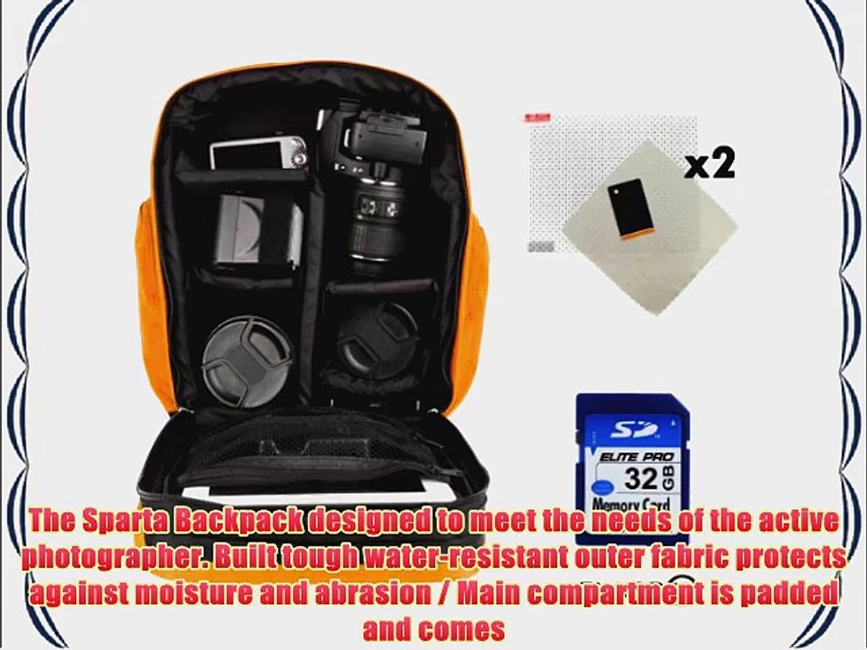 Professional Travel Backpack For Canon EOS 50D 500D 550D Rebel T1i T2i Kiss X3 X4 / 5D Mark