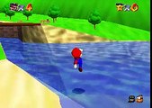 Super Mario 64 - Outside the Castle Freerun/Freeplay (TAS) with the 1996 BETA Life HUD from E3 and Gameshark
