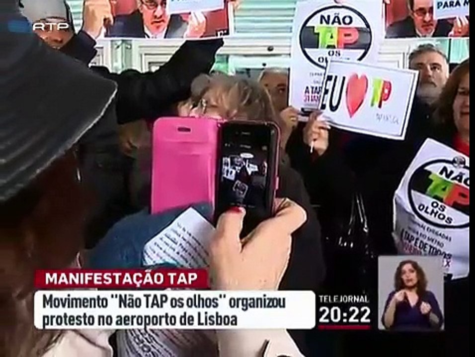 Protesto contra a privatização da TAP juntou centenas de pessoas
