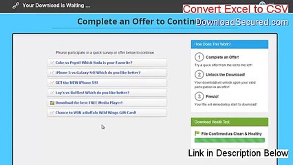 Convert Excel to CSV Key Gen - Risk Free Download [2015]