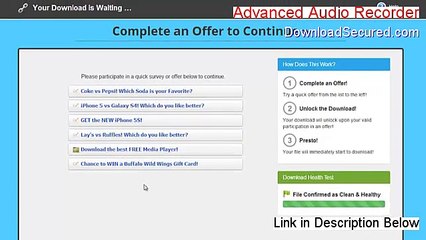 Advanced Audio Recorder Key Gen - Download Now 2015