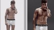 How Bieber Actually Looked In The Calvin Klein Ad Before Photoshop