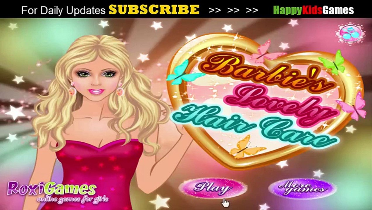 Barbie Games - BARBIE’S LOVELY HAIR CARE  GAME  - Play Barbie Games Online -