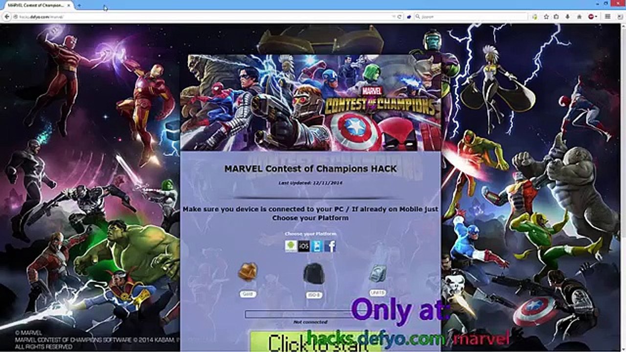 MARVEL Contest of Champions Hack Telecharger pirater Tutoriel et preuve pour tricher astuce