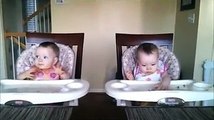 11 Month Old Twins Dancing to Daddy's Guitar!