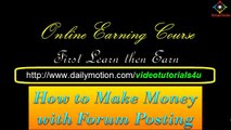 Make Money By Forum Posting