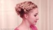Curly updo hairstyle ❤ Knotted braid for medium long hair tutorial