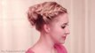 Curly updo hairstyle ❤ Knotted braid for medium long hair tutorial