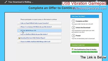 USB Vibration Gamepad Keygen [Download Now 2015]